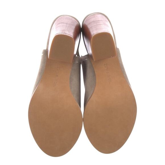 Frye Sandals Womens Size 9 Donna Slingback Block Heel Ash Suede Leather NIB - Picture 13 of 16